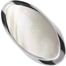 Pearl Rings C W Sellors Sterling Silver Mother of Pearl Oval Statement Ring Silver