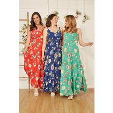 Florals - Long Dresses - Women Yumi Floral Print Maxi Dress