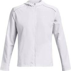 Men - White - Winter Jackets Outerwear Under Armour Storm Run Jacket - White/Steel