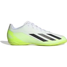Adidas Men Football Shoes adidas X CrazyFast.4 IN Indoor Soccer Shoe White/Core Black/Lucid Lemon-9