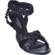 Burberry Slippers & Sandals Burberry Leather Sandal Black
