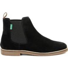 Fabric Chelsea Boots Kickers Tyga Suede Chelsea Boots Black