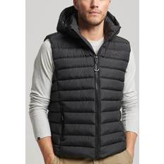 Superdry Men - S Outerwear Superdry Quilted Hooded Padded Gilet