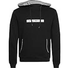 Emporio Armani Jumpers Emporio Armani Loungewear Mens Black Logo Hoodie