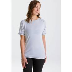 Craghoppers Women T-shirts Craghoppers Cotton-Blend 'Dynamic' Short Sleeve T-Shirt Grey