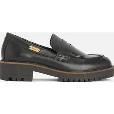 Slip-On Loafers Barbour Women's Norma Leather Loafers Black