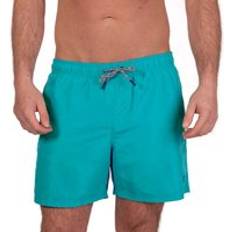 Men - Turquoise Clothing Plain Swim Shorts Turquoise