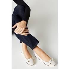 White Ballerinas Dorothy Perkins Womens Good For The Sole: Wide Fit Tam Comfort Ballet Flats