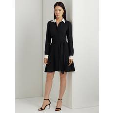 Ralph Lauren Dresses Ralph Lauren Kirbee Long Sleeve Shirt Dress, Black/Mascarpone