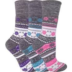 Sock Snob Pairs Ladies Fairisle Thermal 4-8