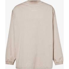 Fear of God T-shirts & Tank Tops Fear of God ESSENTIALS Taupe Crewneck Long Sleeve T-Shirt Silver Cloud