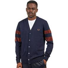 Fred Perry Cardigans Fred Perry Navy Tipping Cardigan 608 NAVY