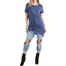 Viscose - Women T-shirts & Tank Tops Brave Soul Womens Long Plain T Shirt