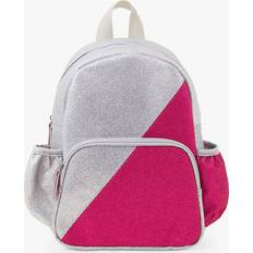 Pink School Bags Accessorize Angels Kids' Glitter Backpack, Silver