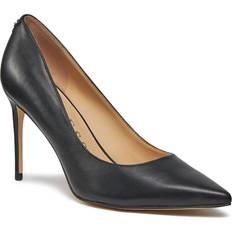Guess Rica Genuine Leather Court Shoes Black