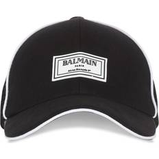 Balmain Accessories Balmain Black Patch Cap EAB NOIR/BLANC