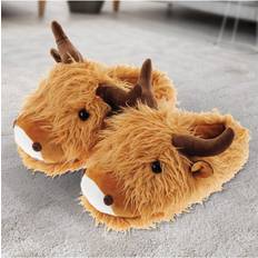Slippers Aroma Home Highland Cow Fluffy Slippers