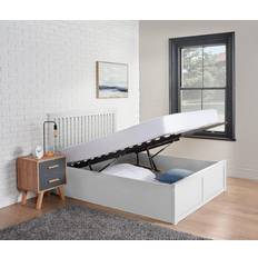 Built-in Storages Beds Home Treats Wooden Ottoman Frame Bed 148x201cm
