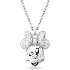 Swarovski Charms & Pendants Swarovski Disney Minnie Mouse Pendant, White, Rhodium plated