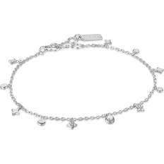 Pearl Anklets Ania Haie Silver Star Mother of Pearl Drop Anklet