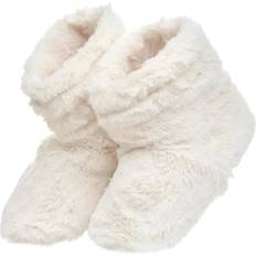 Slippers Aroma Home Microwaveable Boucle Slipper Boots Cream