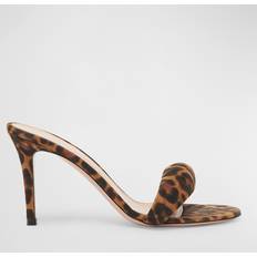 Brown Heels & Pumps Gianvito Rossi Bijoux leopard-print leather mules brown