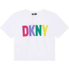 DKNY Girls White Logo T-Shirt Years