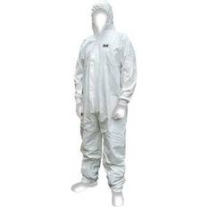 Scan Work Wear Scan SCAWWDOXXL56 Chemical Splash Resistant Disposable Coverall White Type 5/6 45-49in