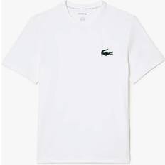 Lacoste T-shirts Lacoste Cotton Jersey Lounge T-shirt White Green