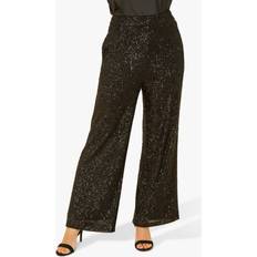 Trousers Yumi All-Over Sequin Trousers, Black