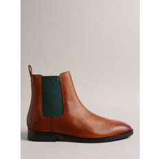 Ted Baker Men Shoes Ted Baker Lineus Leather Chelsea Boots, Tan