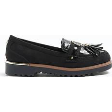 Polyurethane Low Shoes River Island Wide Fit Embossed - Black