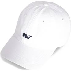 Vineyard Vines Whale Logo Leather Strap Baseball Hat White