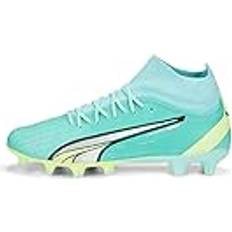 Puma Artificial Grass (AG) Football Shoes Puma Men's Sport Shoes ULTRA PRO FG/AG Soccer Shoes, ELECTRIC WHITE-FAST YELLOW