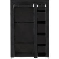 Songmics Double Cupboard Clothes Rail Glass Cabinet