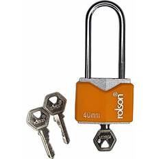 Rolson 40mm Iron Padlock Long 58mm Shackle with