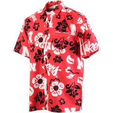 Wes & Willy Men's Scarlet Nebraska Huskers Floral Button-Up Shirt