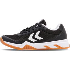Black Handball Shoes Hummel Court Classic Indoor Court Shoes Orange 1/2