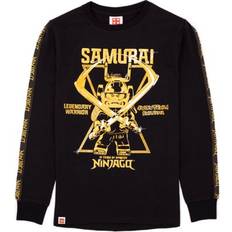 Universal Textiles 4 Years, Black/Gold Lego Ninjago Boys Samurai Long-Sleeved T-Shirt