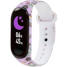 Tikkers Series 1 Printed Lilac Unicorns Silicone Strap