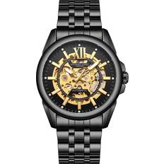 Wrist Watches Hand Assembled Anthony James Limited Edition Mystique Automatic Black One Size