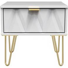 Gold Bedside Tables B&Q 1 Drawer Matt White Bedside Table 39.5x45cm