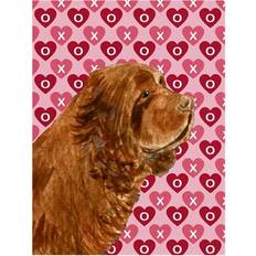 PatioPlus Sussex Spaniel Hearts Love Valentines Day Flag 27.9x38.1cm