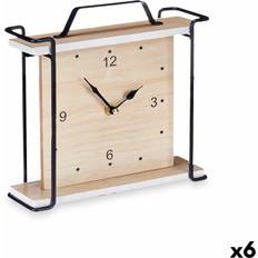 Gift Decor Metal MDF Wood Table Clock
