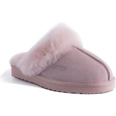 Pink Slippers AUS WOOLI AUSTRALIA Sheepskin Sydney Slippers Pale Pink
