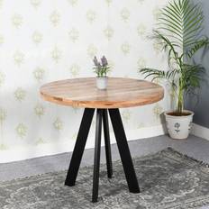 Linen Tables Domlin Modern Solid Wood Round Dining Set