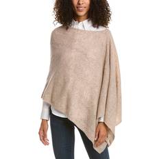 Brown - Women Capes & Ponchos In2 by InCashmere Ribbed Cashmere Poncho