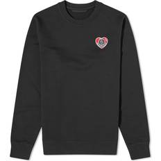Moncler M - Men Tops Moncler Heart Logo Sweatshirt - Black