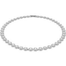 Brass Jewellery Swarovski Angelic Necklace - Silver/Transparent