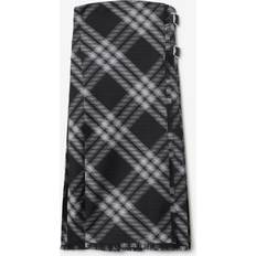 Cashmere - Long Dresses Burberry Check Wool Kilt Dress
